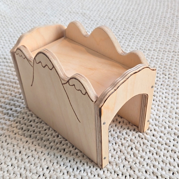 Wooden Train Tunnel Playset Kit with Trains - Picture 4 of 12